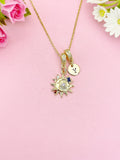 Moon with Sun Celestial Necklace, N7053