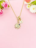 Moon with Sun Celestial Necklace, N7053
