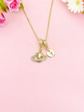 Earth Globe with Surrounding Ring Necklace, N7055