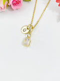 Clear Rectangle Pendant Necklace, N7057C