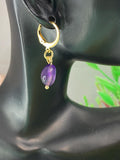 Natural Amethyst Earrings, N7064