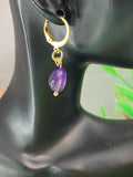 Natural Amethyst Earrings, N7064