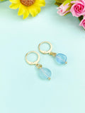 Natural Aquamarine Earrings, N7065