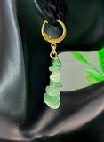 Natural Green Aventurine Earrings, N7067