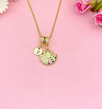 18K Gold Plated Scallop Seashell Gold Necklace, Ocean Beach Sea Life Lover Gift, N6946