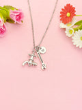 Plumber Necklace, Silver Wrench Faucet Charm, N6969