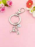 Plumber Keychain, Silver Wrench Faucet Charm, N6969K