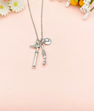 Silver Otoscope Mirror Charm Jewelry, ENT Doctor Nurse Dentist Gift, N6971A