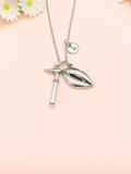 Otolaryngologists Necklace, Silver Otoscope and Mouth Charm Jewelry, ENT Doctor Nurse Gift, N6972