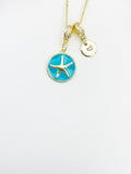 18K Gold Plated Starfish Pendant Necklace, Beachy Dainty Gift for Her, N6981