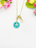 18K Gold Plated Starfish Pendant Necklace, Beachy Dainty Gift for Her, N6981