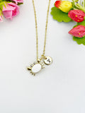 18K Gold Plated Enamel Crab Pendant Necklace, Cubic Zirconia Accents, Ocean Charm