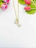 18K Gold Plated High Heel Shoe Necklace, N3022