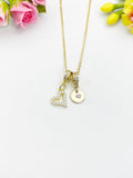 Heart Cubic Zirconia Pendant 18K Gold Plated Necklace, Dainty Personalized Gift for Her, N7029