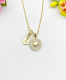 Gold Heart Pendant Necklace, Dainty Minimalist Jewelry Personalized Gift for Her, N7030