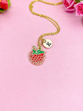 Raspberry Charm Necklace, N6522