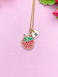 Raspberry Charm Necklace, N6522