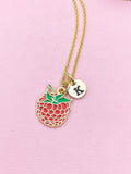 Raspberry Charm Necklace, N6522