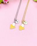 Peel Banana Pendant Necklace, Yellow Fruit Charm Gift Jewelry N7110