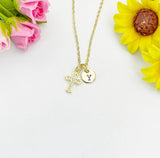 Cross Cubic Zirconia Pendant 18K Gold Plated Necklace, Dainty Personalized Faith Gift, N7034