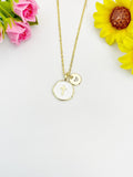 18K Gold Plated Cross Enamel Pendant Necklace, Personalized Faith Gift, N7043