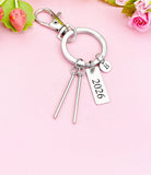 Percussion Mallets Keychain, Drum Player, Stick, N5603Y