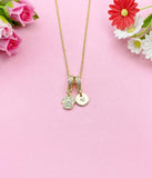 Gold Tiny Paw Cubic Zirconia Charm Necklace – Dainty Pet Lover Gift Jewelry, N6875