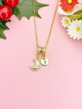 Celestial Moon with Star Necklace, N7048