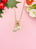 Celestial Moon with Star Necklace, N7048