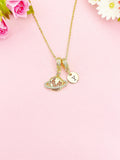 Earth Globe with Surrounding Ring Necklace, N7055