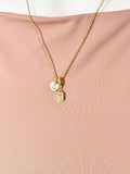 Clear Rectangle Pendant Necklace, N7057C