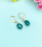 Natural Malachite Earrings, N7063
