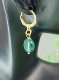 Natural Malachite Earrings, N7063
