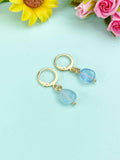 Natural Aquamarine Earrings, N7065