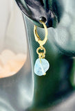 Natural Aquamarine Earrings, N7065