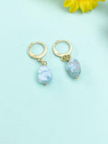 Natural Larimar Earrings, N7066