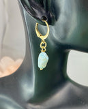 Natural Larimar Earrings, N7066