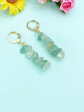 Natural Green Aventurine Earrings, N7067