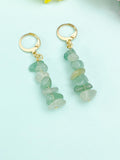 Natural Green Aventurine Earrings, N7067