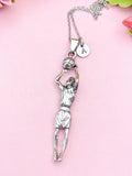 Large Basketball Player Pendant Necklace, N7127
