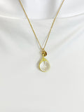 Quartz Crystal Necklace, Natural Gemstone Jewelry, N7139
