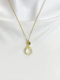 Quartz Crystal Necklace, Natural Gemstone Jewelry, N7139