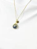 Pyrite Necklace, Natural Gemstone Jewelry, N7142