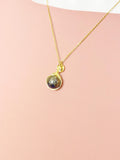 Pyrite Necklace, Natural Gemstone Jewelry, N7142