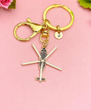 Helicopter Keychain, Rescue Pilot Charm, EMT Air Med Paramedic Gift, N7145
