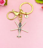 Helicopter Keychain, Rescue Pilot Charm, EMT Air Med Paramedic Gift, N7145