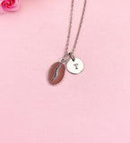 Coffee Bean Necklace, Coffee Lover Charm Jewelry Gift, N7153