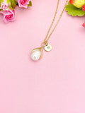 Freshwater Pearl Necklace, Bride Jewelry Gift, N7160