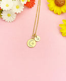Moon and Star Necklace, Celestial Charm Jewelry Gift, N7162