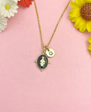 Gold Virgin Mary Pendant Necklace, Religious Faith Jewelry Gift for Her, N7167DB